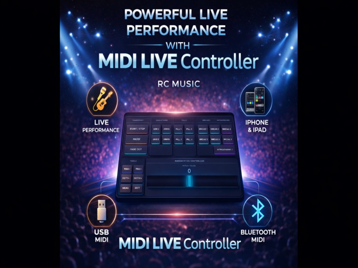 MIDI LIVE Controller — App screen