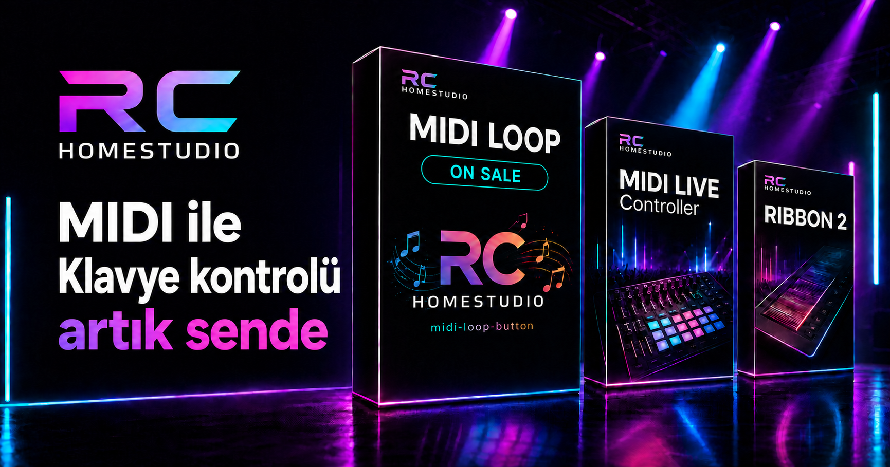 RC MIDI LOOP app screen