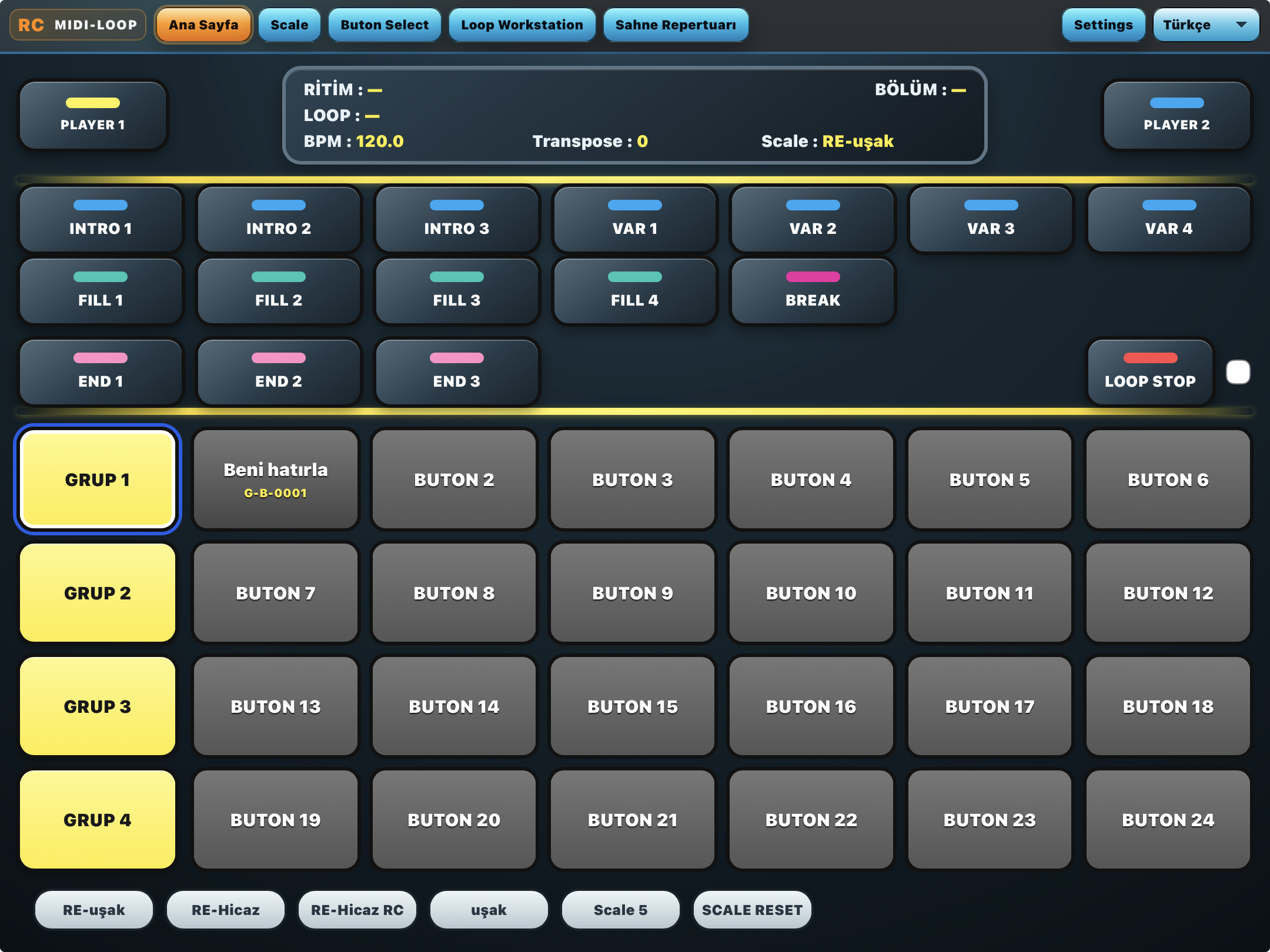 MIDI LOOP BUTTON — Ana Sayfa